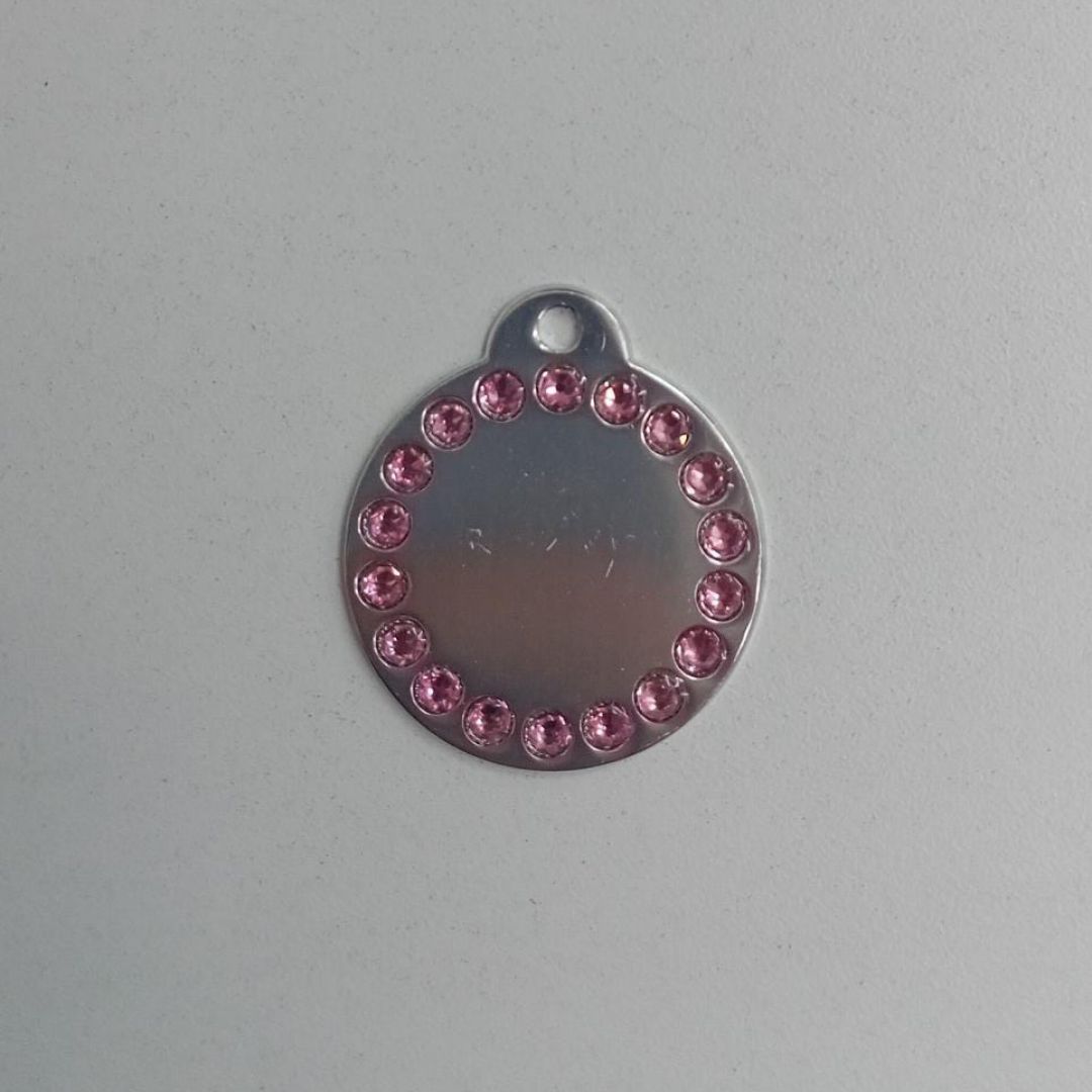 medalla-circulo-plata-strass-rosa