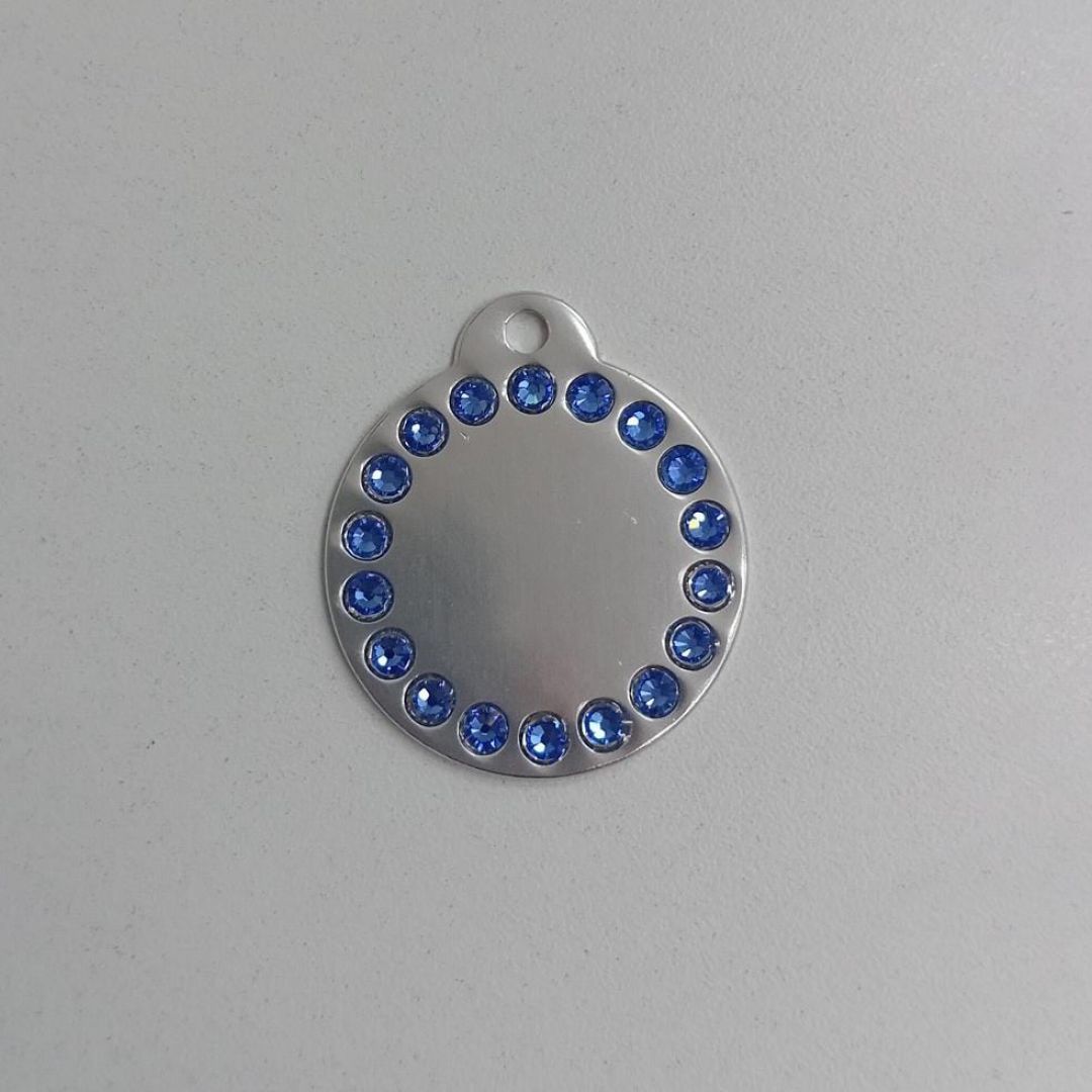 medalla-circulo-plata-strass-celeste
