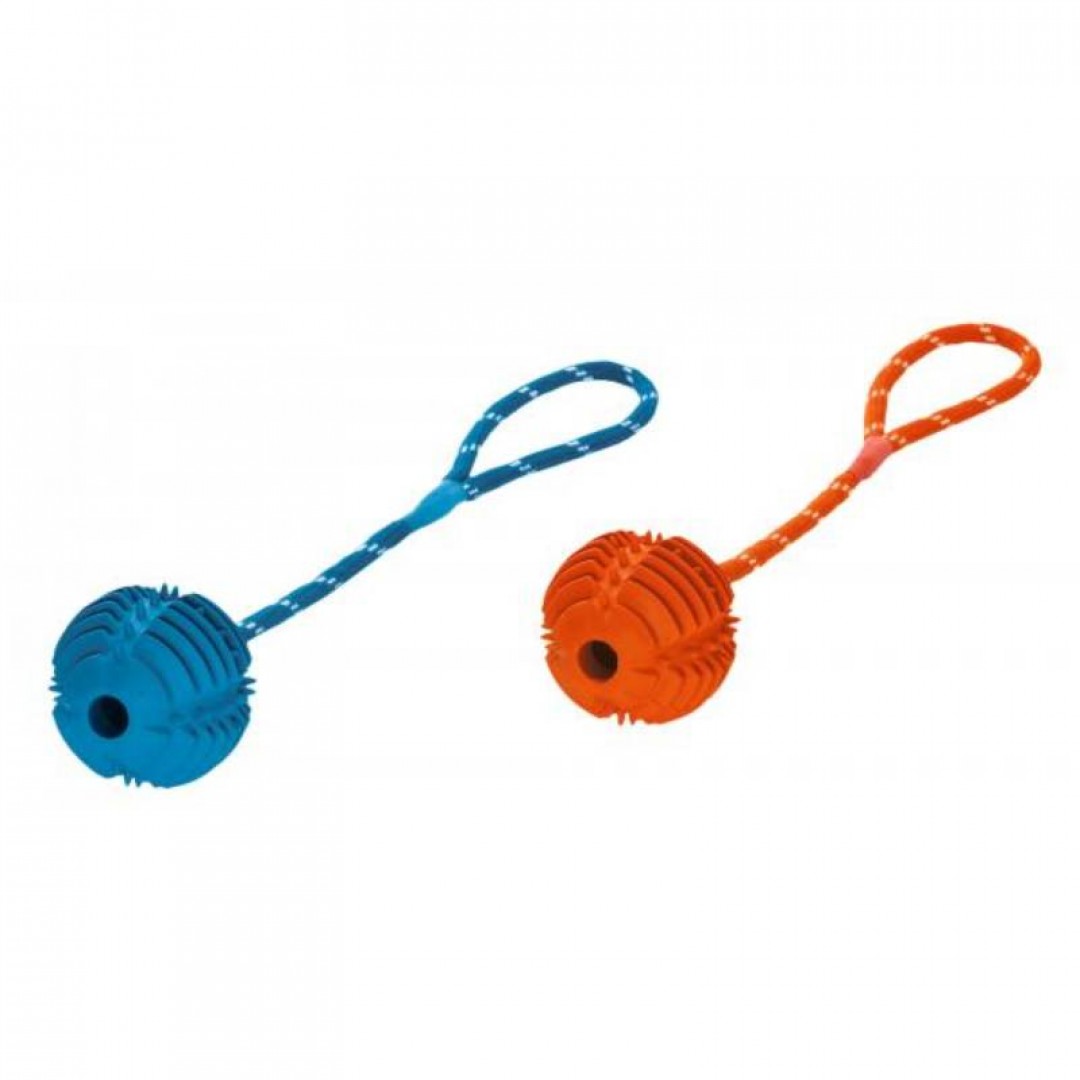 dog-toy-training-tooth-ball-rope-orange-8-cm